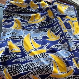 Crown and ivy leggings blue /yellow / black